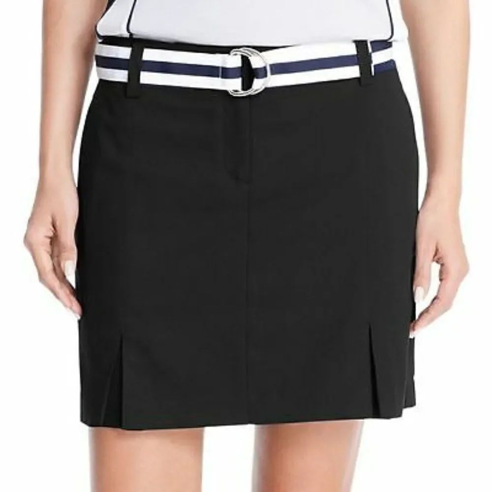 IZOD Black Skort Black & White Belt